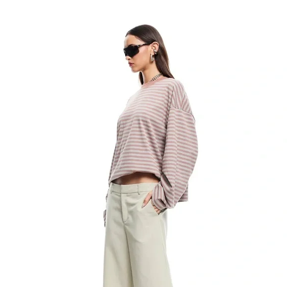 Lioness BLOOM LONG SLEEVE | MUTED PASTELS STRIPE C00 - Picture 2 of 6